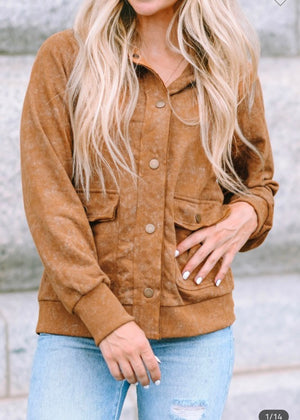 Khaki Button Up Jacket