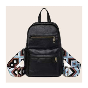 Luna Convertible Leather Sling Backpack Bag