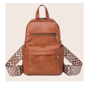 Luna Convertible Leather Sling Backpack Bag