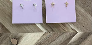 Dainty Cross Earrings