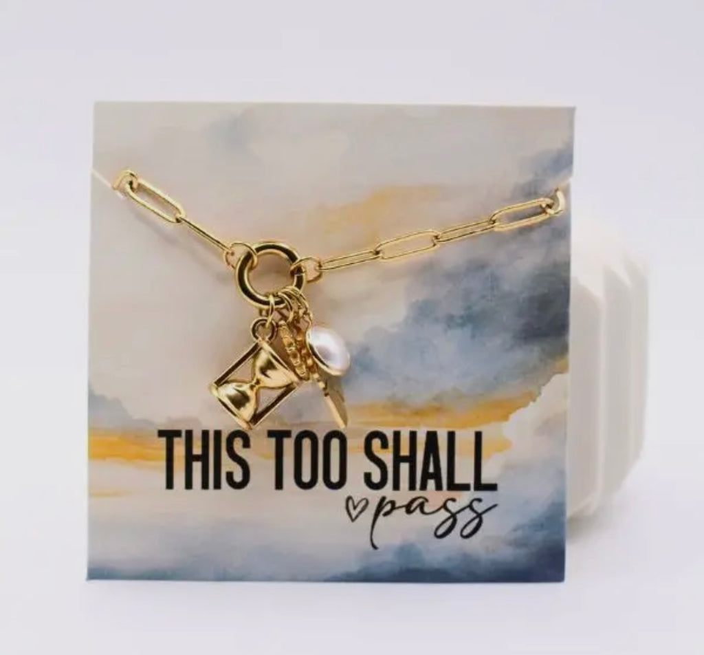 This Shall Pass Charm Necklace