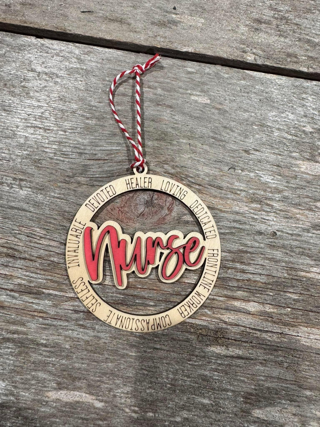 Nurse Wooden Ornament