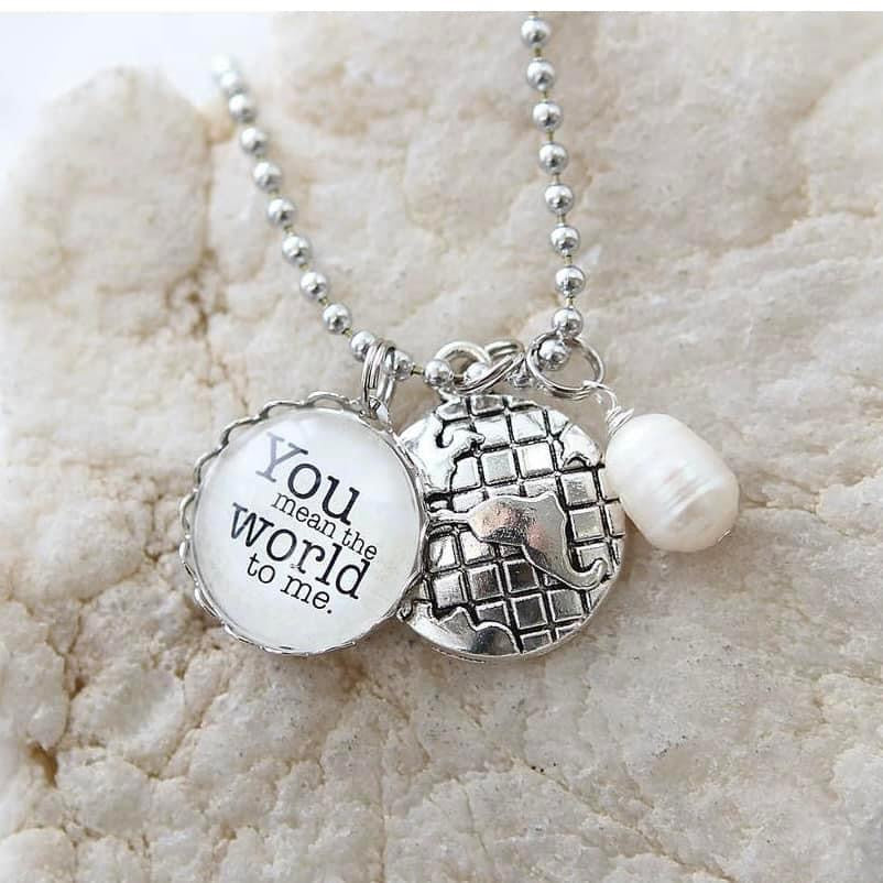 World To Me Charm Necklace