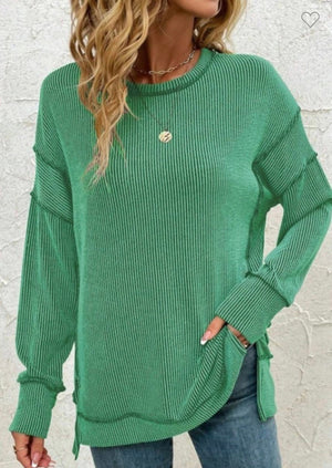 Green Corded Top