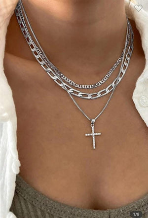Gold Layered Cross Necklace