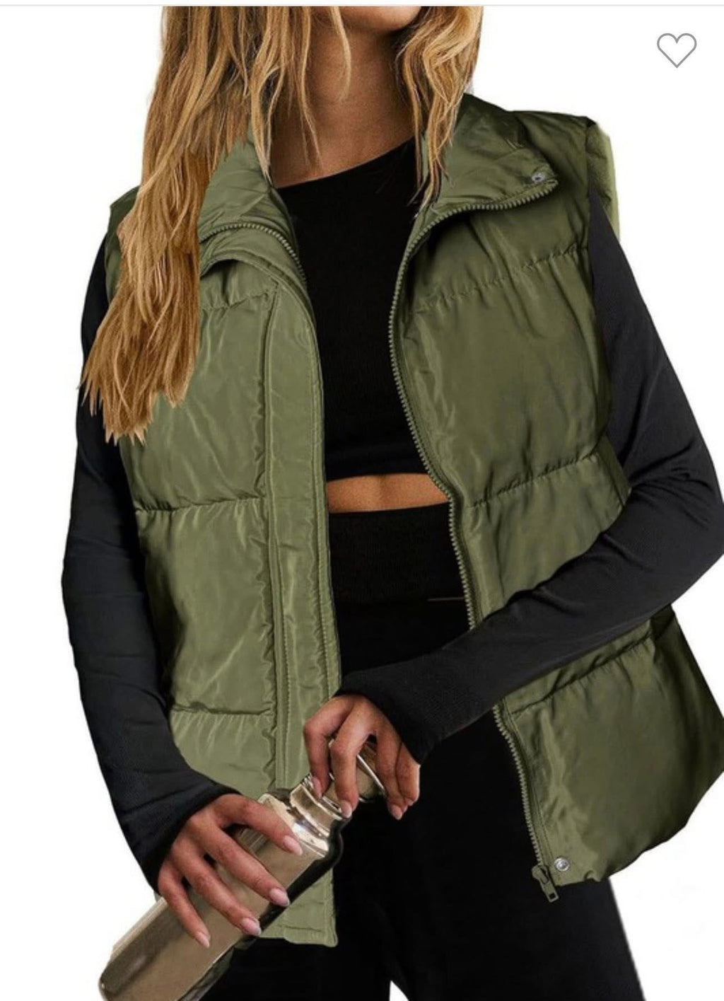 Olive Green Vest