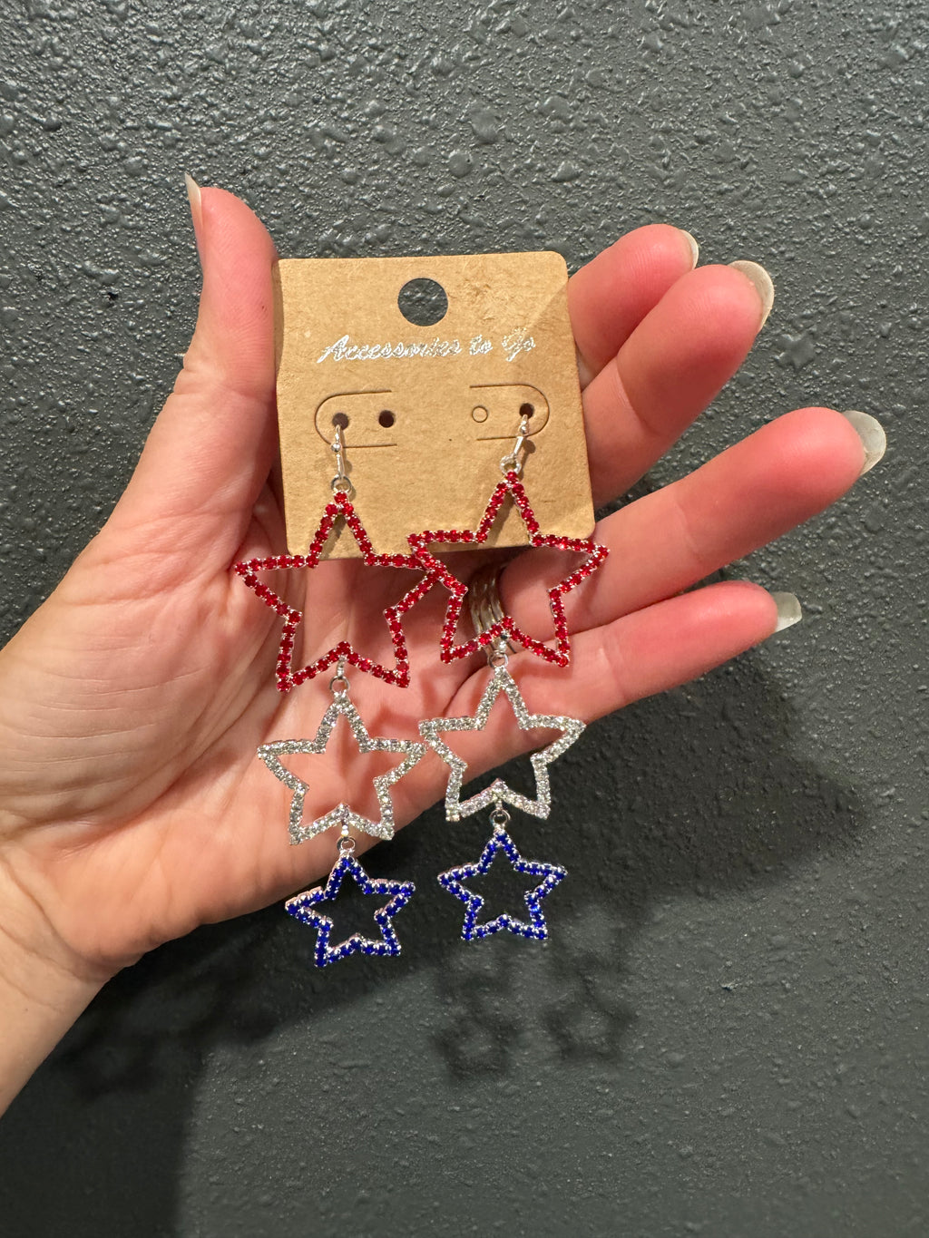 Patriotic Star Earrings
