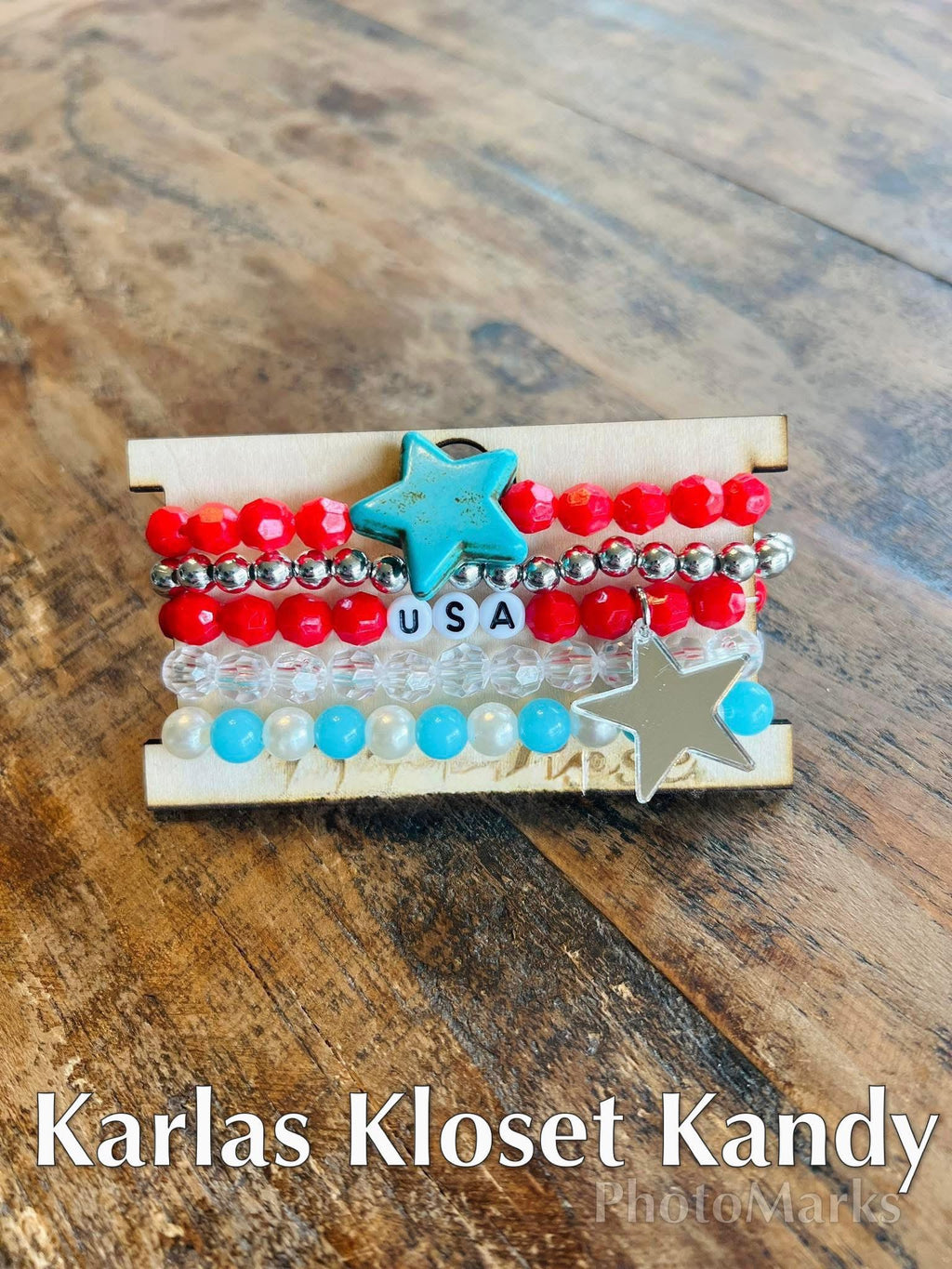 USA Stretch Bracelet Set