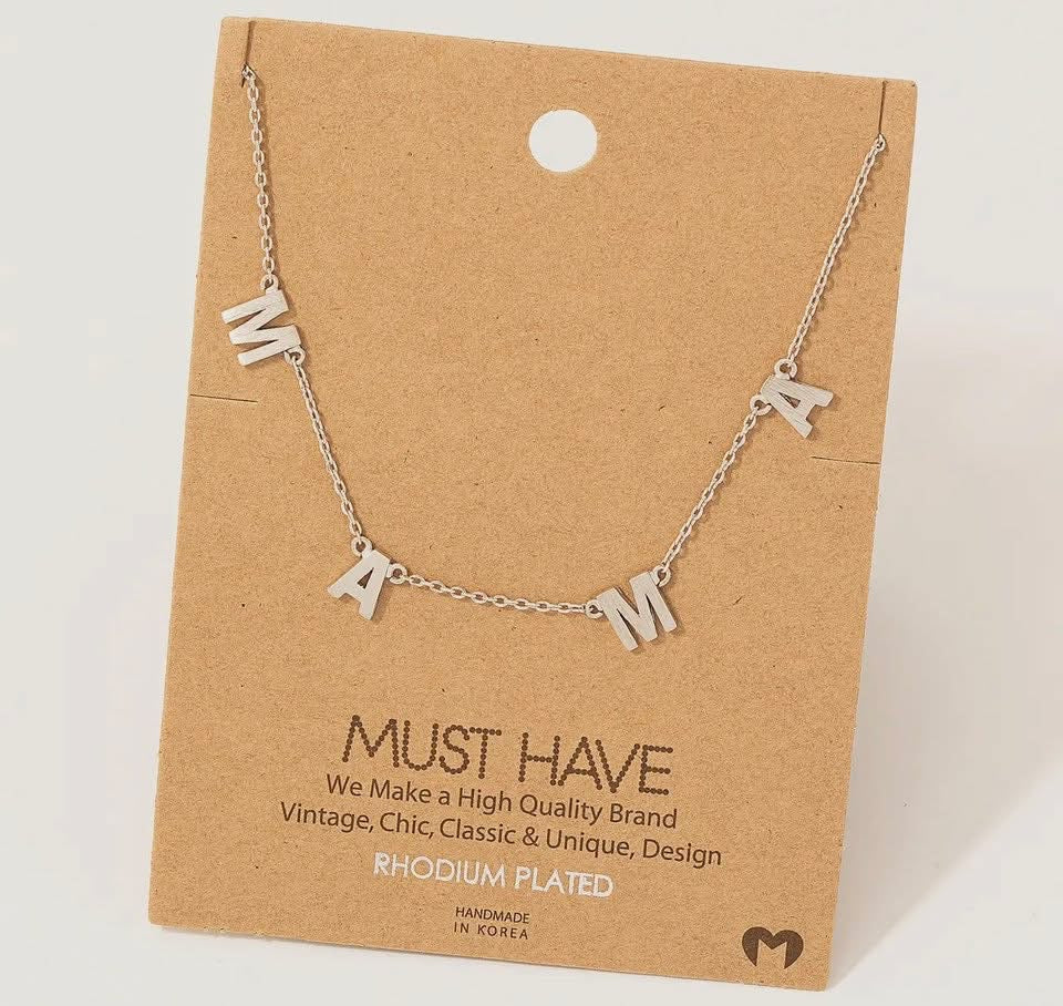 Dainty Mama Charm Necklace
