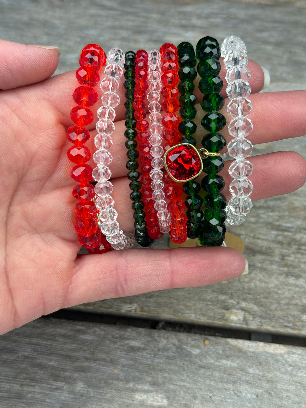 Christmas Bracelet Stack