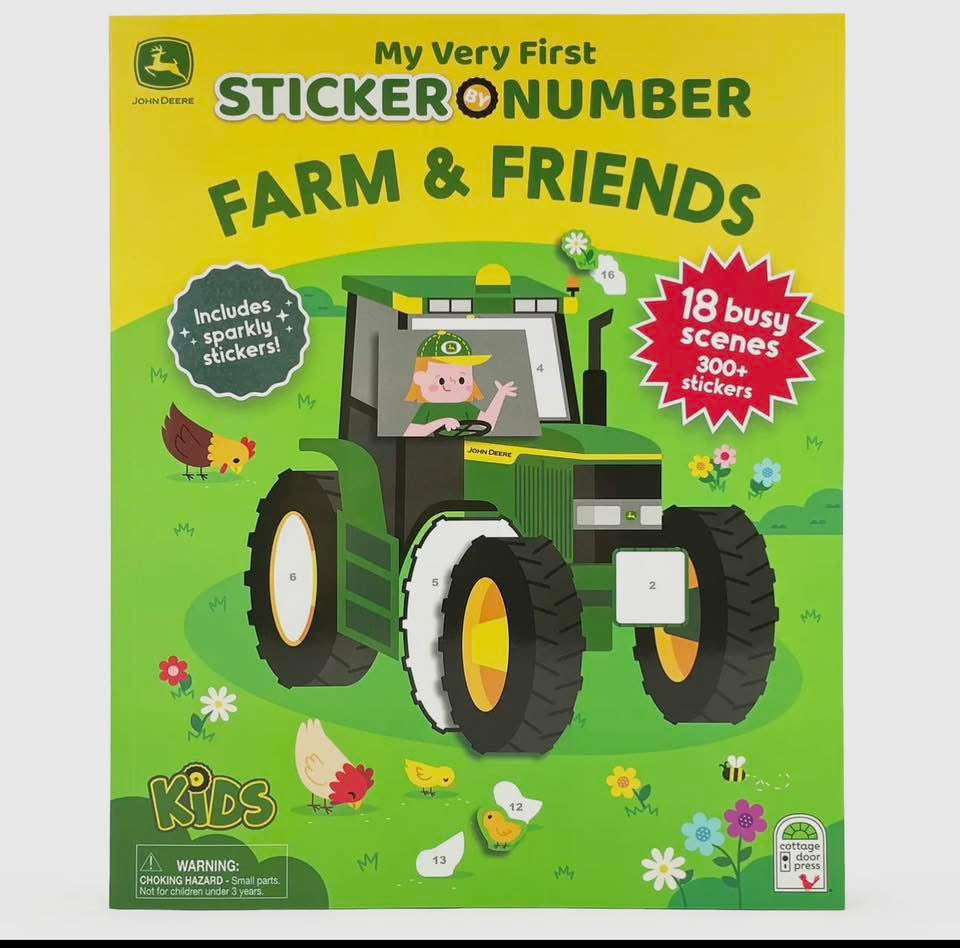 John Deere Sticker by Number Book
