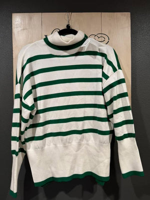 Green Stripe Sweater