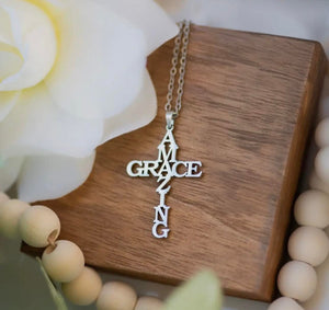 Amazing Grace Silver Necklace