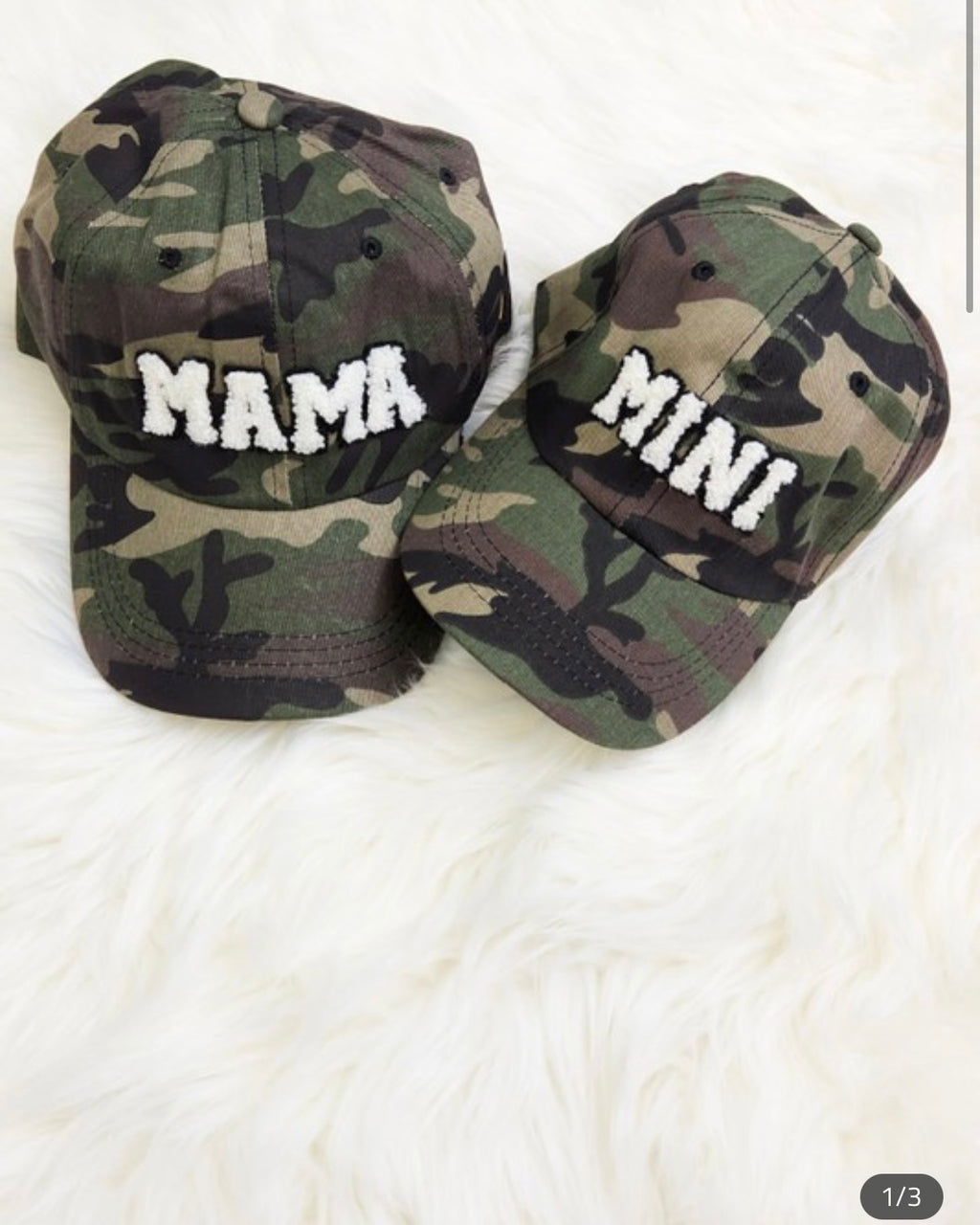 Mama & Mini Camo Caps