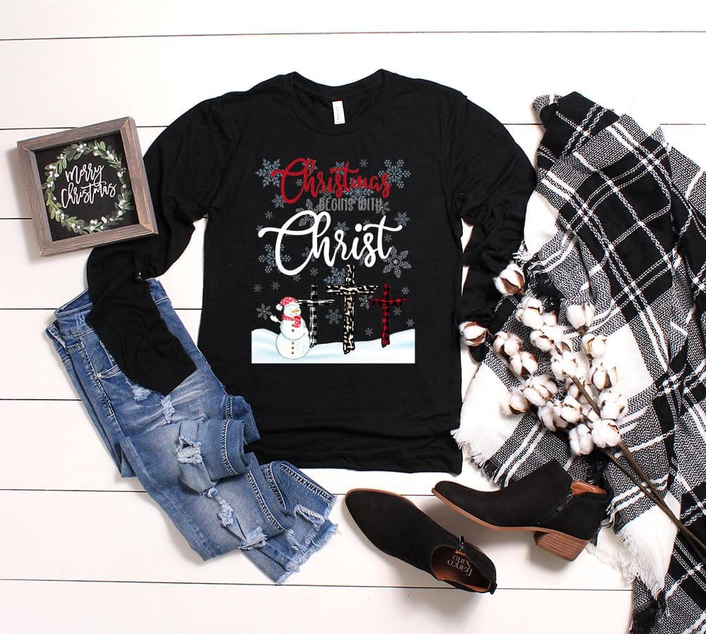 Christmas Begins With Christ Long Sleeve