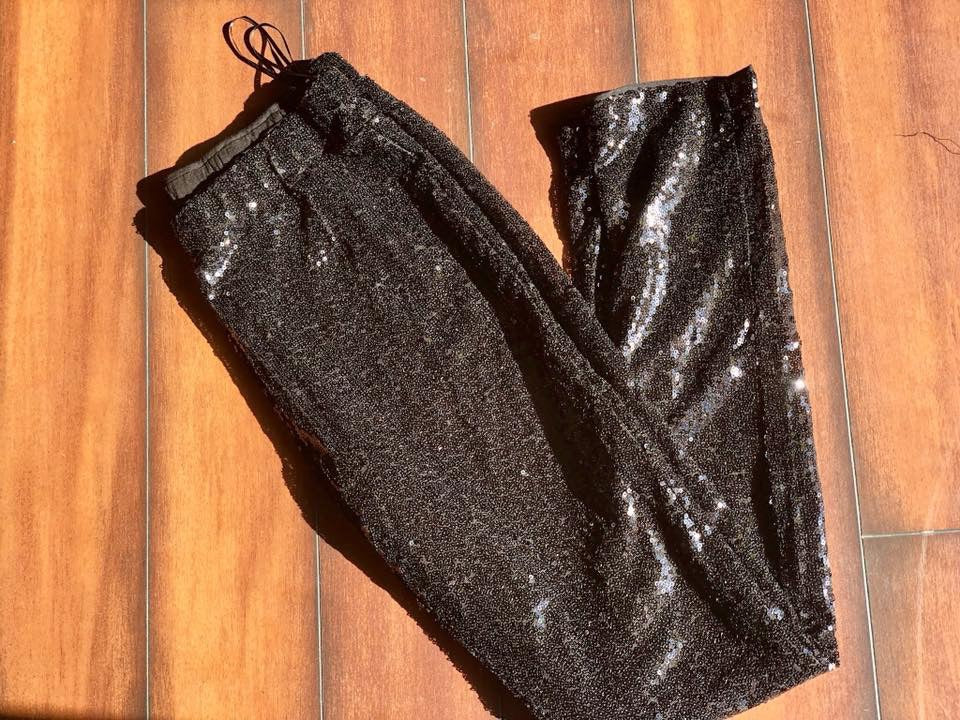 Black Sequin Leggings